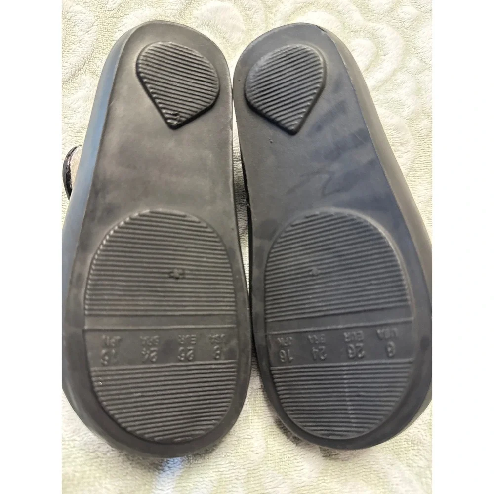 Mini Melissa Ultragirl Kids Black Matte Peep Toe Mary Jane Jelly Shoes Toddler‎